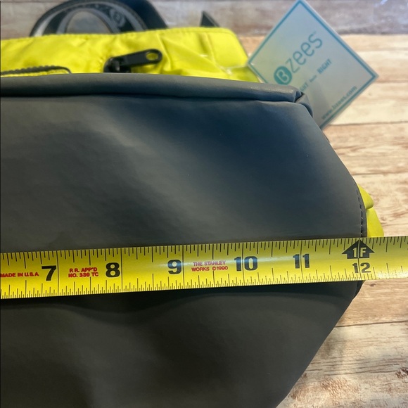 Bzees Electric Lime Yellow and Gray Bag main image 10